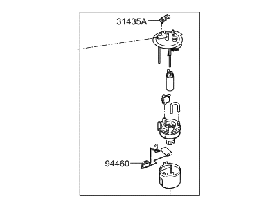 Hyundai 31110-4Z000 Pump Assembly-Fuel