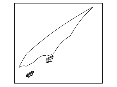 Hyundai 82420-B1011 Glass Assembly-Front Door,RH