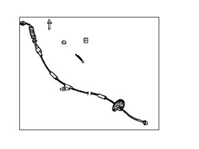 1998 Hyundai Sonata Shift Cable - 43760-34700