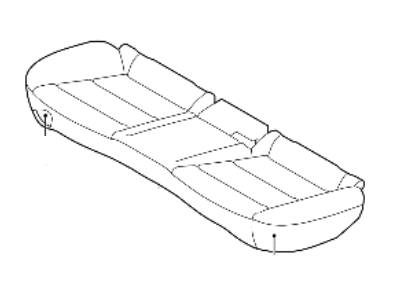 Hyundai 89100-F2001-XFN Cushion Assembly-RR Seat