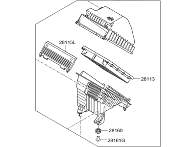 Hyundai 28110-D3300 Cleaner Assembly-Air