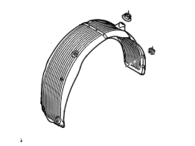 Hyundai 86821-2V000 Quarter Panel-Wheelhouse Liner Left