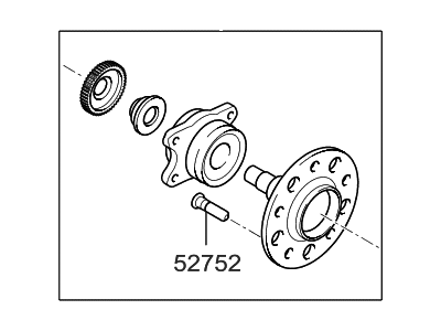 Hyundai 52730-2G200 Rear Wheel Hub And Bearing Assembly