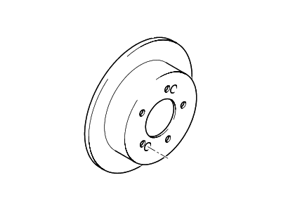 2007 Hyundai Sonata Brake Disc - 58411-0A010