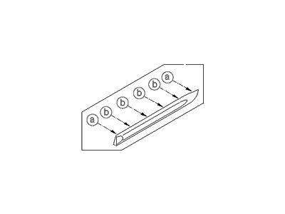 Hyundai 87780-0W000 Garnish Assembly-Rear Door, RH