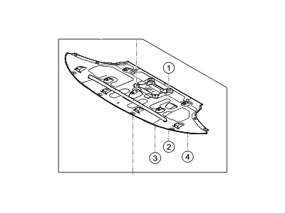 Hyundai 29110-D2000 Panel Assembly-Under Cover,Front