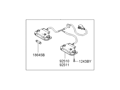 Hyundai 92501-2D500 Lamp Assembly-License Plate