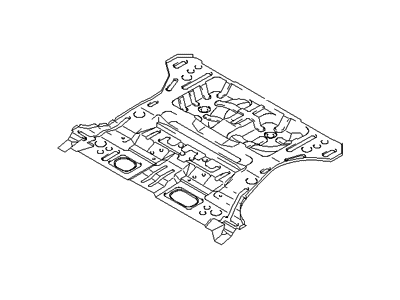 Hyundai 65520-26200 Panel-Rear Floor