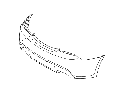 Hyundai 86610-2M321 Rear Bumper Cover