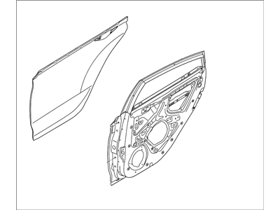 Hyundai 77004-1R450 Panel Assembly-Rear Door,RH