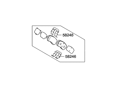 Hyundai Sonata Brake Pad Set - 58302-C1A15