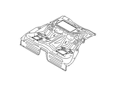 Hyundai 65510-3N060 Panel Assembly-Rear Floor