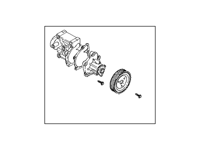 Hyundai Santa Fe Water Pump - 25100-2G650