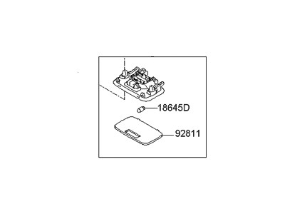 2012 Hyundai Elantra Dome Light - 92850-3X000-YDA