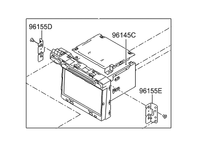 Hyundai 96560-E6500-4X Head Unit Assembly-Avn