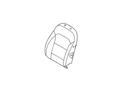 Hyundai 88360-F2010-XFN Front Left-Hand Seat Back Covering Assembly