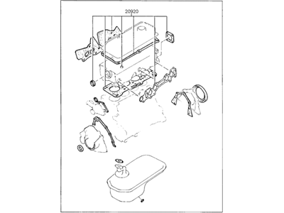 Hyundai 20910-24B01 Gasket Kit-Engine Overhaul