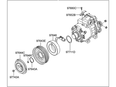 Hyundai 97701-2B201 Compressor Assembly