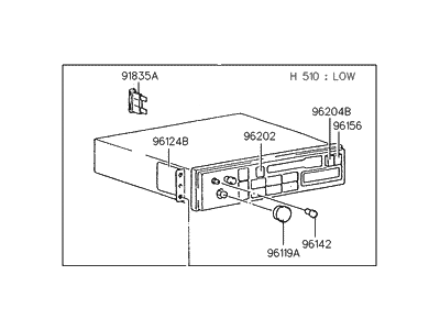 Hyundai 96140-28100 Radio Assembly-Electronic Tune Radio