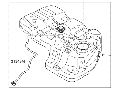 2013 Hyundai Santa Fe Fuel Tank - 31150-B8500