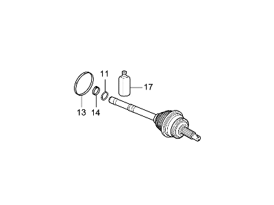 Hyundai Genesis G80 CV Joint - 495L1-B1100
