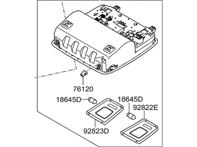 Hyundai 92800-A5000-TX Overhead Console Lamp Assembly