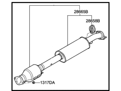 Hyundai Sonata Muffler - 28600-C2560