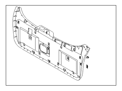 Hyundai 81750-2E000-DD Panel Assembly-Tail Gate Trim
