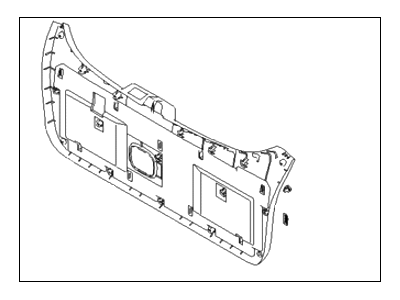 Hyundai 81750-2E000-WK Panel Assembly-Tail Gate Trim