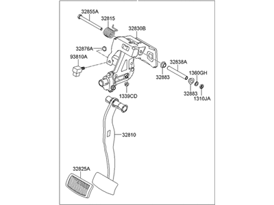 Hyundai 32800-3K760 Pedal Assembly-Adjust Brake