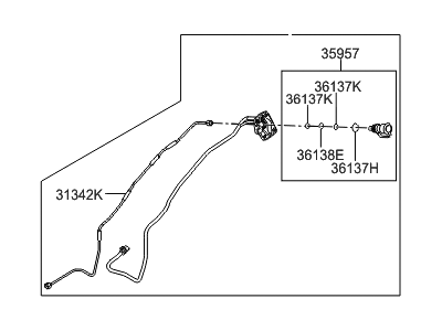 Hyundai 35956-4W102 Receptacle Assembly-Filling