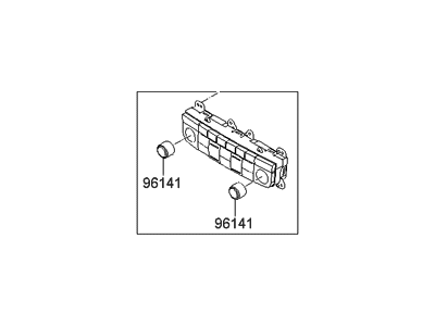 Hyundai 96110-3M150-GV Keyboard Assembly-Audio