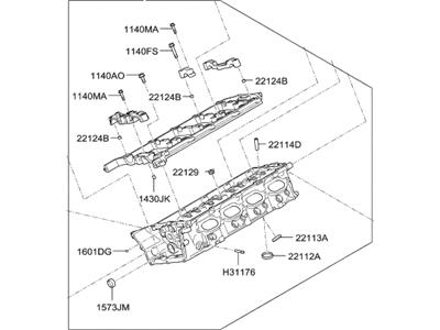 Hyundai 5K125-3FU00 HEAD SUB ASSY-CYLINDER, RH