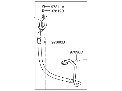 2018 Hyundai Elantra A/C Hose - 97762-F2100