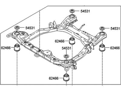 2006 Hyundai Santa Fe Front Cross-Member - 62400-2B000