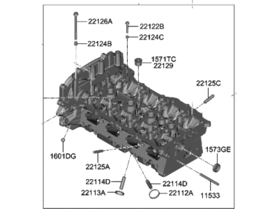 Hyundai Elantra N Cylinder Head - 47RU5-2GF00