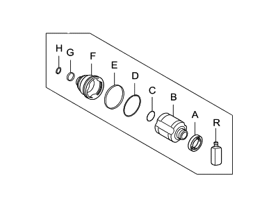 Hyundai 49605-3JA00 Joint Kit-Front Axle Differential Side RH