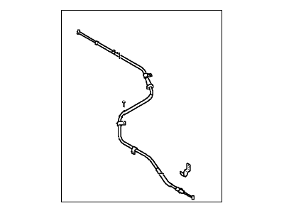 2000 Hyundai XG300 Parking Brake Cable - 59770-39500