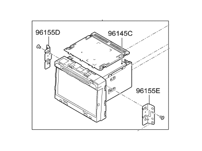 Hyundai 96180-C2200-4X Audio Assembly