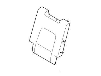 Hyundai 89360-3J500-R7D 3Rd Back Seat Cover Assembly, Left