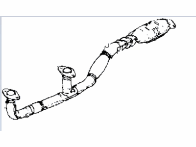 Hyundai 28600-33100 Front Exhaust Pipe