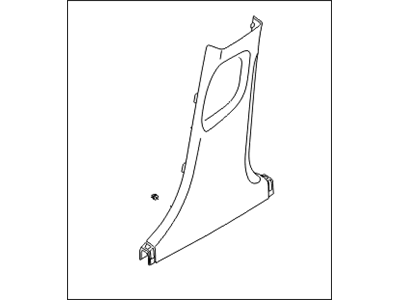 Hyundai 85835-3V000-RY Trim Assembly-Center Pillar Lower LH