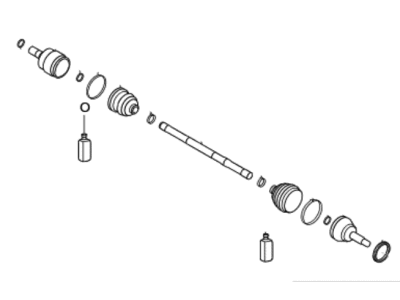 Hyundai Elantra Axle Shaft - 49501-2H102