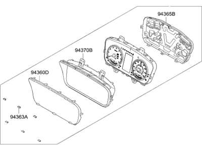 Hyundai 94001-C2000 Cluster Assembly-Instrument