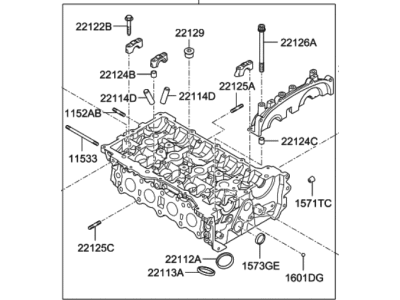 Hyundai Tucson Cylinder Head - 22100-2GGB0