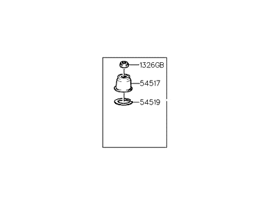 1996 Hyundai Accent Ball Joint - 54503-22A00