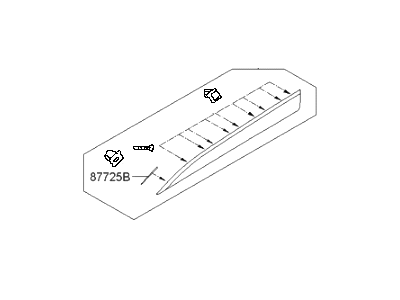 Hyundai 87721-2S000 Garnish Assembly-Front Door Side,LH