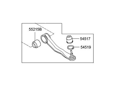 Hyundai 55220-39000 Arm Assembly-Rear Center,LH