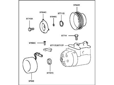 Hyundai 97701-38170 Compressor Assembly