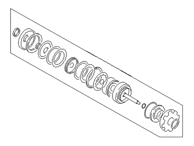 Hyundai 45040-25A00 Seal Kit-Automatic Transaxle Front & Rear Clutch